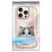 Nimmy Case iPhone 16 Pro Max 6.9 Big Eyed Pet 2.0 Cat tok, rózsaszín