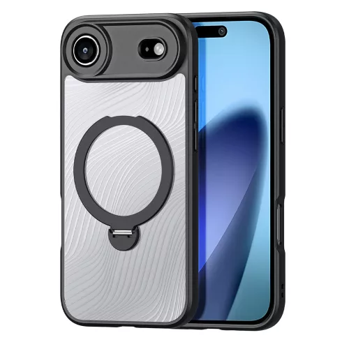 Dux Ducis Aimo Mag Case Magnetic Ring and Stand iPhone 17 Air – tok, fekete