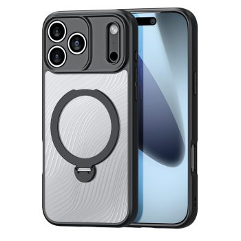   Dux Ducis Aimo Mag Case Magnetic Ring and Stand iPhone 17 Pro – tok, fekete