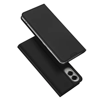   Dux Ducis Skin Pro Case Samsung Galaxy S25 Edge with Flip and Card Slot tok, fekete