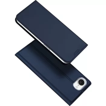 DUX DUCIS wallet case SKIN PRO iPhone 16e tok, kék