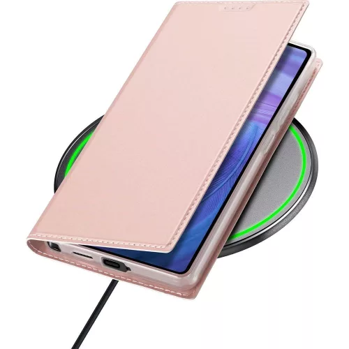 DUX DUCIS wallet case SKIN PRO SAMSUNG GALAXY S25 Ultra tok, rozéarany