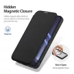 DUX DUCIS wallet case SKIN X PRO compatible with MagSafe Samsung Galaxy S25 tok, fekete