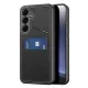 Dux Ducis Rafi II Case Samsung Galaxy S25 with Stand and Wallet tok, fekete