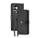Dux Ducis Lawa Leather Case Samsung Galaxy S25 Plus with Detachable Magnetic Wallet tok, fekete
