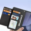 Dux Ducis Lawa Leather Case Samsung Galaxy S25 Ultra with Detachable Magnetic Wallet tok, fekete