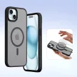 Dux Ducis Lawa Leather Case iPhone 15 tok, fekete