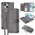 Dux Ducis Lawa Leather Case iPhone 15 tok, szürke