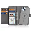 Dux Ducis Lawa Leather Case iPhone 15 tok, szürke