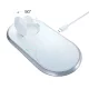 Choetech Qi 2in1 vezeték nélküli töltő okostelefonokhoz/Apple Watch állvánnyal (MFI) USB-A/USB-C, fehér