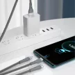 Dudao 3in1 USB-A - Lightning / microUSB / USB-C 65W, 1,2m, kábel, szürke