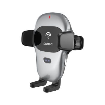   Dudao autós tartó with built-in Qi vezeték nélküli töltő 15W , szürke (F20xs)
