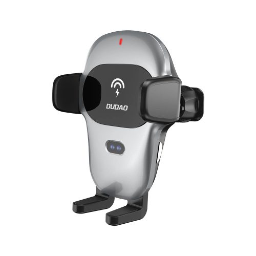 Dudao autós tartó with built-in Qi vezeték nélküli töltő 15W , szürke (F20xs)