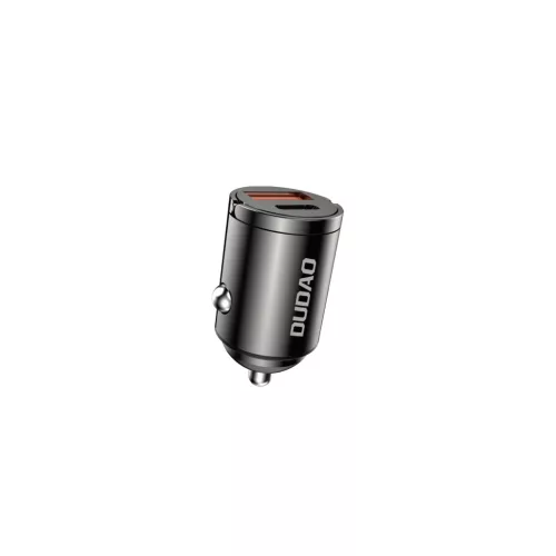 Dudao R3MAX 48W QC PD mini autós töltő, fekete