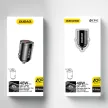 Dudao R3MAX 48W QC PD mini autós töltő, fekete