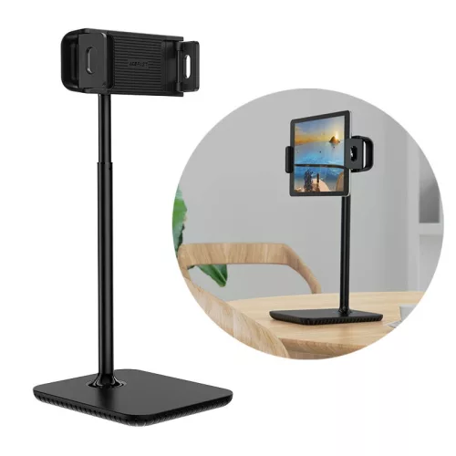 AceFast teleszkópos telefon és tablet tartó (135-230 mm széles) 360 ° -os, fekete