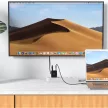 Acefast 2in1 charger GaN 65W USB Type C / USB, adapter HDMI adapter 4K 60Hz (set with kábel), fekete