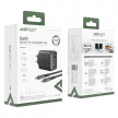 Acefast 2in1 charger GaN 65W USB Type C / USB, adapter HDMI adapter 4K 60Hz (set with kábel), fekete