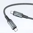 Acefast 2in1 charger GaN 65W USB Type C / USB, adapter HDMI adapter 4K 60Hz (set with kábel), fekete