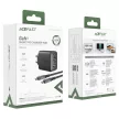 Acefast 2in1 charger GaN 65W USB Type C / USB, adapter HDMI adapter 4K 60Hz (set with kábel), fekete