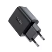 Acefast hálózati gyorstöltő GaN USB Type C 30W, PD, QC 3.0, AFC, FCP, fekete (A21, fekete)