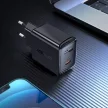 Acefast hálózati gyorstöltő GaN USB Type C 30W, PD, QC 3.0, AFC, FCP, fekete (A21, fekete)