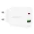 Acefast hálózati töltő USB Type C / USB 20W, PPS, PD, QC 3.0, AFC, FCP, fehér (A25, fehér)