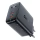 Acefast A29 PD50W GaN (USB-C + USB-C) dual port hálózati töltő, fekete
