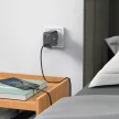 Acefast A29 PD50W GaN (USB-C + USB-C) dual port hálózati töltő, fekete