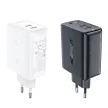 Acefast A29 PD50W GaN (USB-C + USB-C) dual port hálózati töltő, fekete