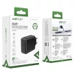 Acefast A29 PD50W GaN (USB-C + USB-C) dual port hálózati töltő, fekete