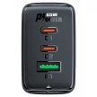 Acefast hálózati gyorstöltő GaN (2x USB-C / USB-A) PPS / PD / QC4+ 65W, fehér (A41)