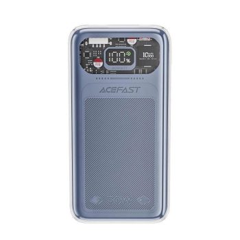  Acefast powerbank 10000mAh Sparkling Series gyors töltés 30W, szürke