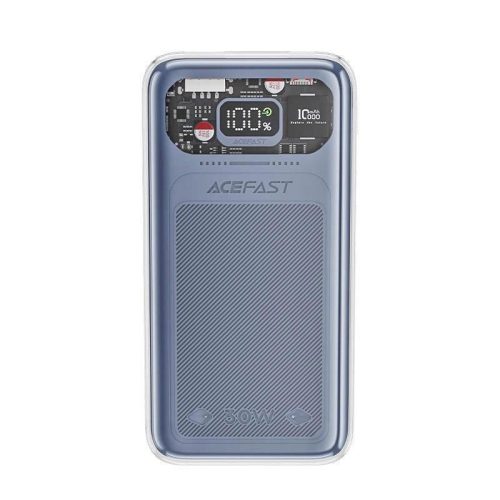 Acefast powerbank 10000mAh Sparkling Series gyors töltés 30W, szürke