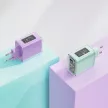 Acefast hálózati töltő GaN 65W 3 ports (1xUSB, 2xUSB C), lila (A45)