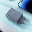 Acefast hálózati töltő GaN 65W 3 ports (1xUSB, 2xUSB C), lila (A45)