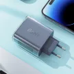 Acefast hálózati töltő GaN 65W 3 ports (1xUSB, 2xUSB C) , zöld (A45)