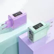 Acefast hálózati töltő GaN 65W 3 ports (1xUSB, 2xUSB C) , zöld (A45)
