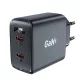 Acefast hálózati gyorstöltő GaN 35W PD 2x USB C A49, fekete
