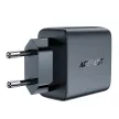 Acefast hálózati gyorstöltő GaN 35W PD 2x USB C A49, fekete