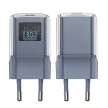 Acefast A53 PD 30W GaN USB-C hálózati töltő kijelzővel, szürke