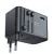 Acefast Z1 GaN 75W PD travel charger adapter 3x USB-C 2x USB-A, fekete