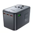Acefast Z1 GaN 75W PD travel charger adapter 3x USB-C 2x USB-A, fekete