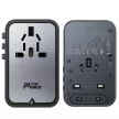 Acefast Z1 GaN 75W PD travel charger adapter 3x USB-C 2x USB-A, fekete