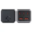 Acefast Z2 GaN 75W PD desktop charger 3x USB-C 2x USB-A, fekete and , szürke