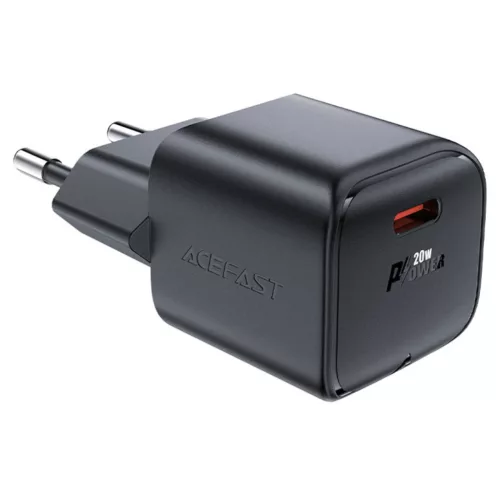 Acefast A73 Mini PD 20W GaN USB-C hálózati töltő, fekete