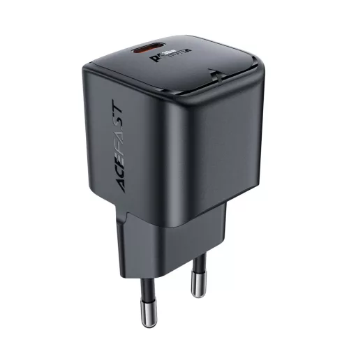 Acefast A77 Mini PD 30W GaN USB-C hálózati töltő, fekete