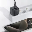 Acefast A77 Mini PD 30W GaN USB-C hálózati töltő, fekete