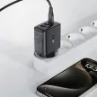 Acefast A57 PD 35W GaN hálózati töltő 2 x USB-A + USB-C with 3 ports, fekete