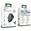 Acefast A57 PD 35W GaN hálózati töltő 2 x USB-A + USB-C with 3 ports, fekete